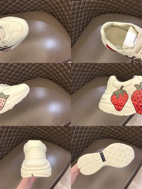 gucci rhyton strawberry|gucci strawberry loafer.